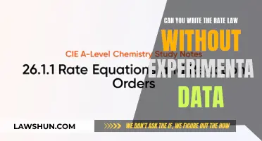 How to Write a Rate Law Without Data?