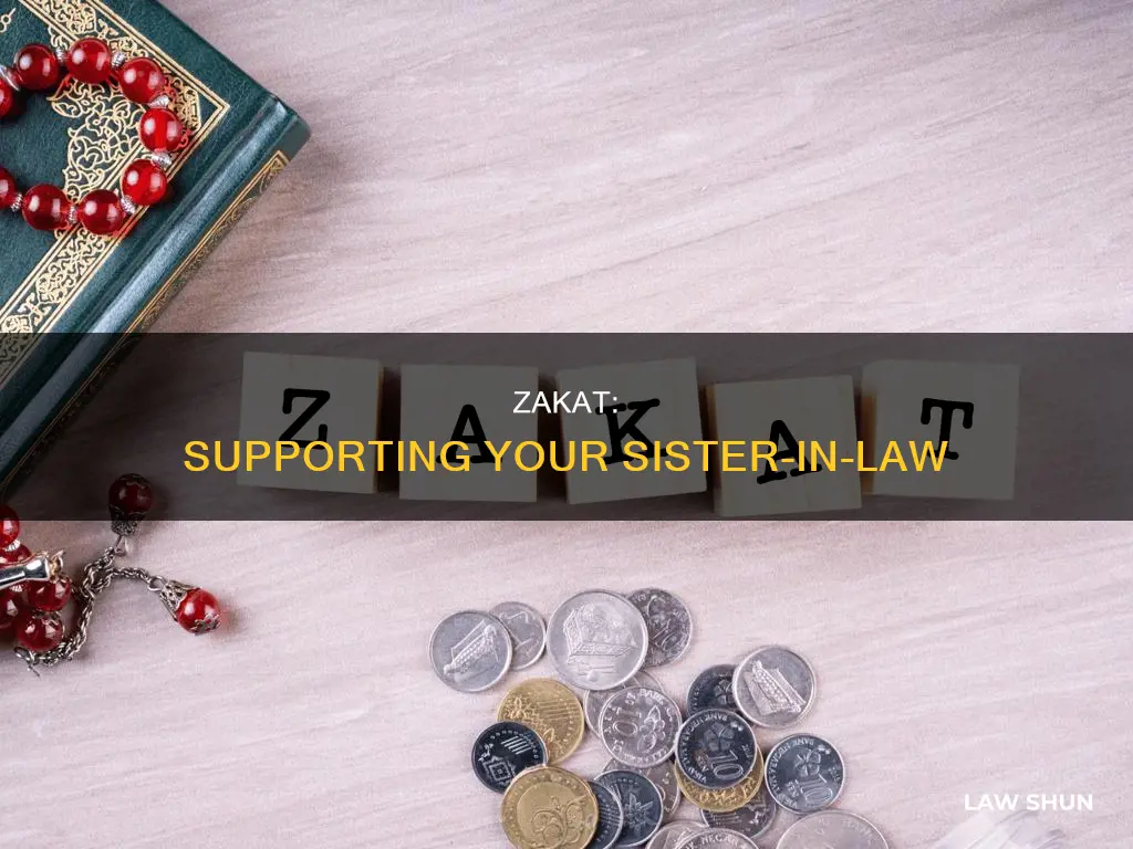 can zakat be given to sister in law