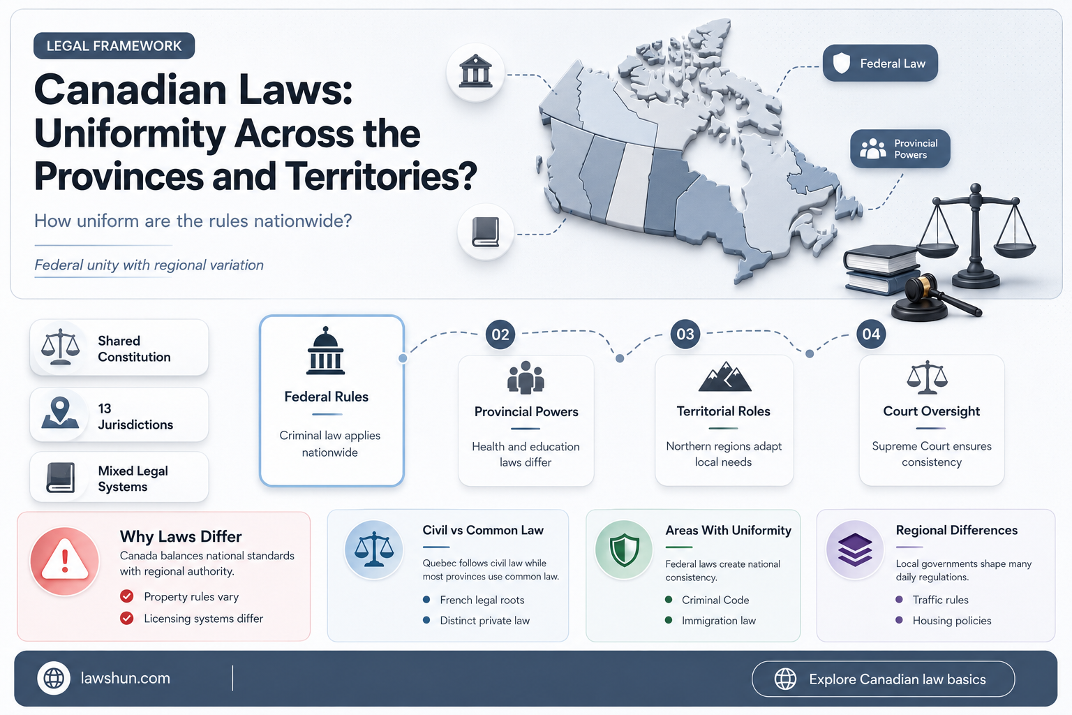 are the laws in canada the same