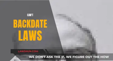 Backdating Laws: Why It's Impossible and Unfair