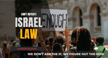 Israel Boycott Ban: What's the Law?