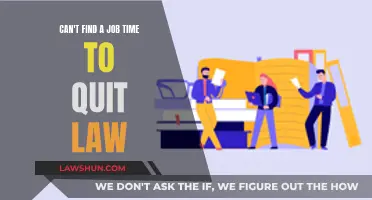 Law Job Hunt: When to Quit?