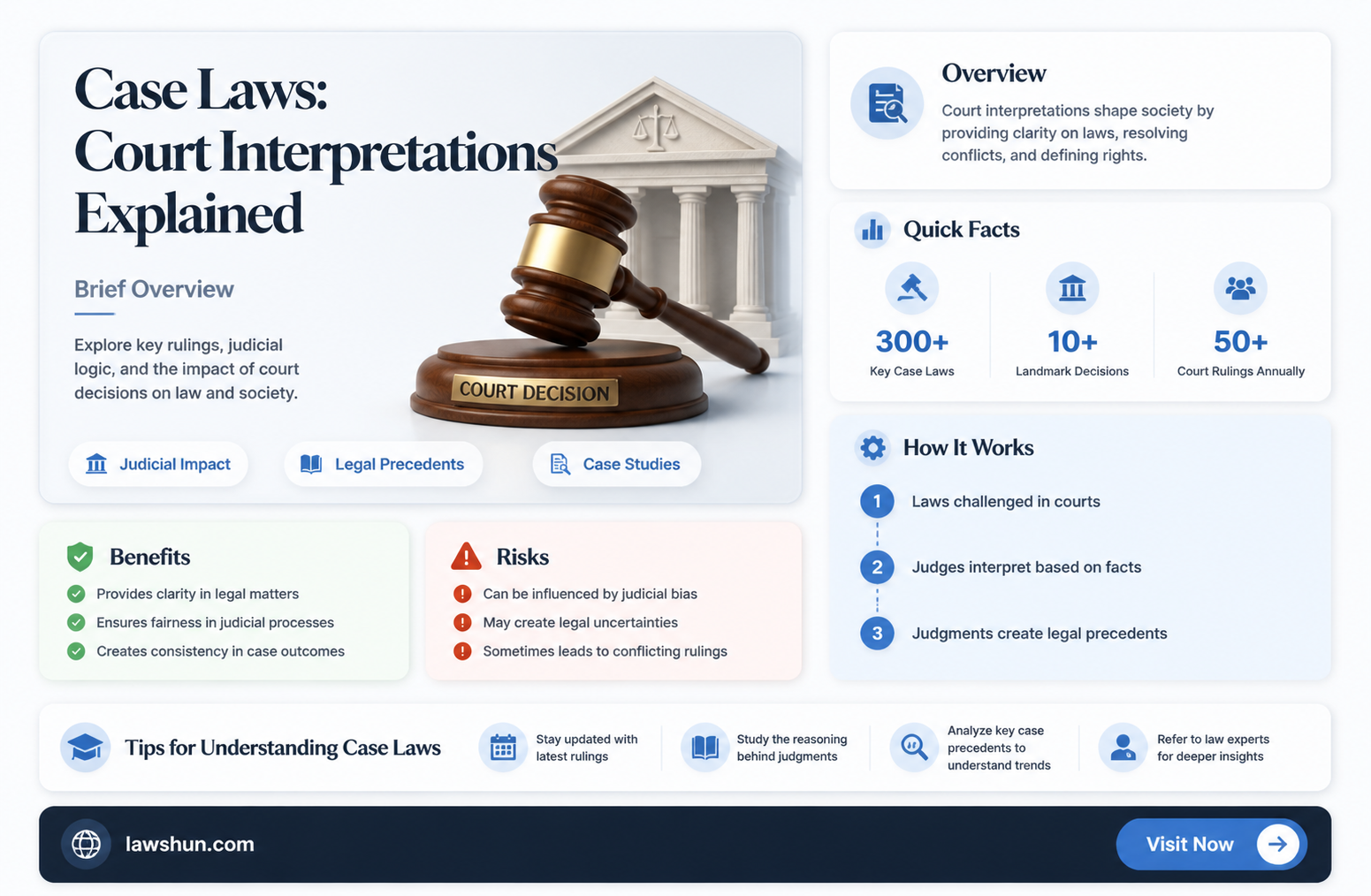 are case laws decisions that are interpreted by the court