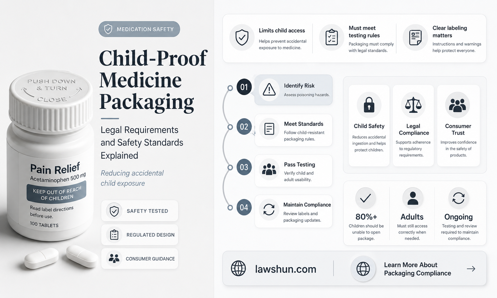 are there child proof packaging laws for medicine