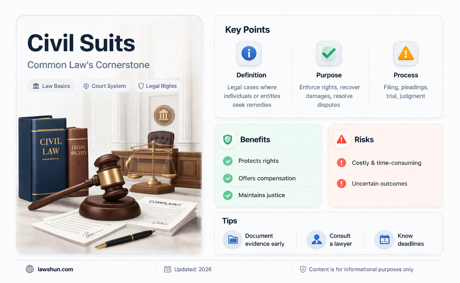 are civil suits common law