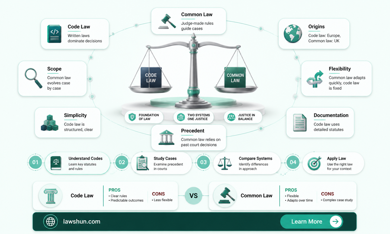are code law and common law the same thing