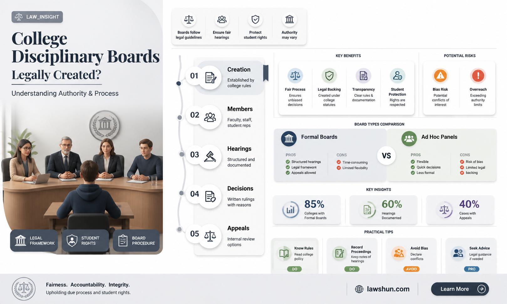 are college disciplinary boards created in law