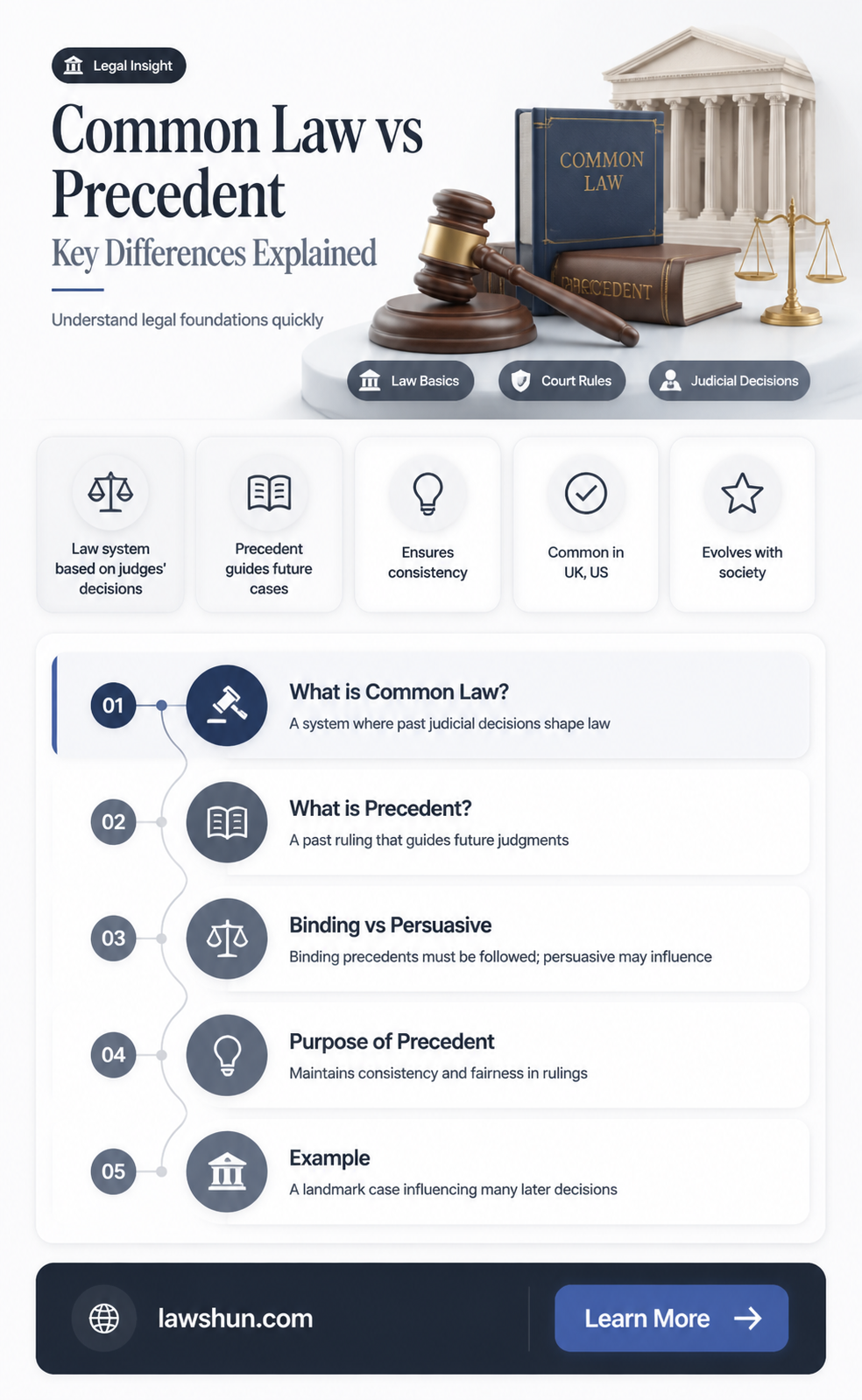 are common law and precedent the same