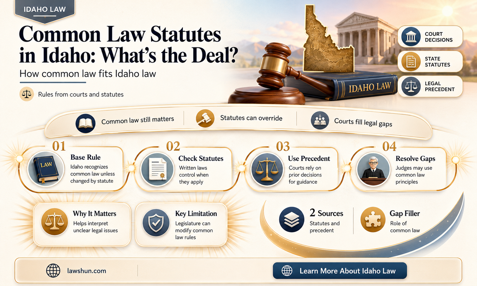 are there common law statutes in idaho