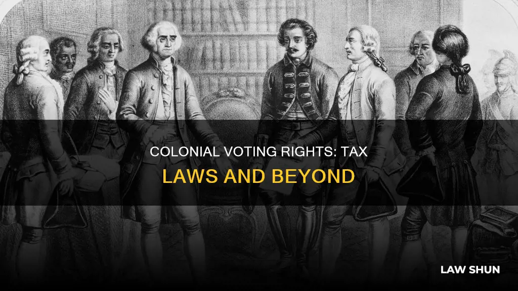 could colonists vote on tax laws