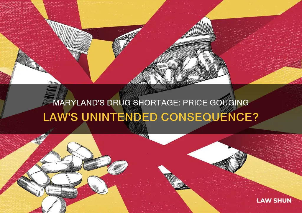 could price gouging law create drug shortage in maryland