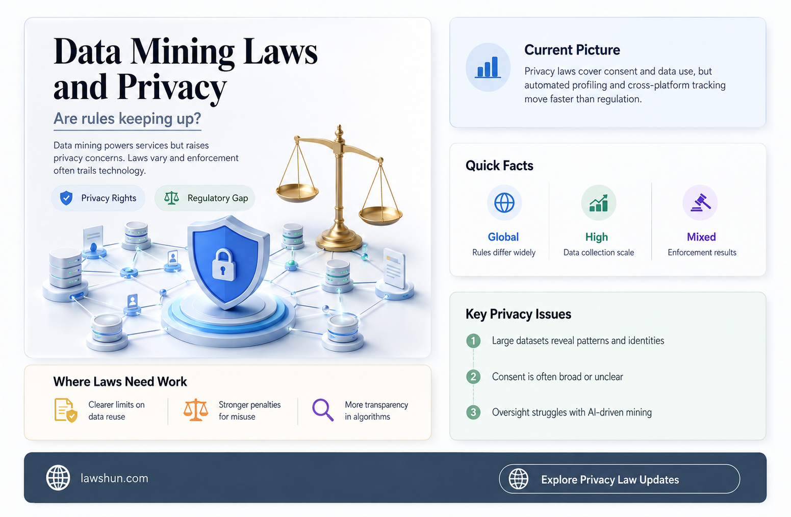 are there adequate laws and regulations regarding data mining