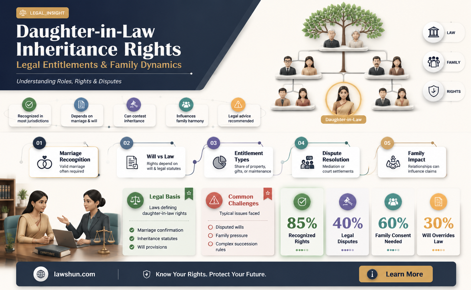 are daughter in laws entitled to inheritance