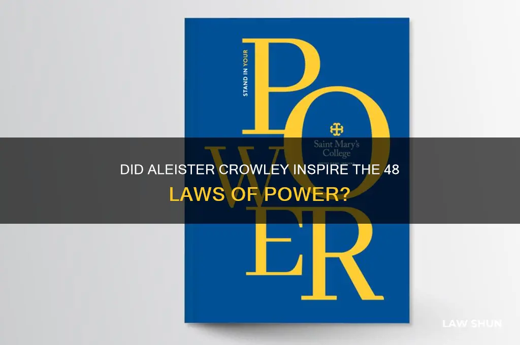 did aleister crowley wrote the 48 laws of power