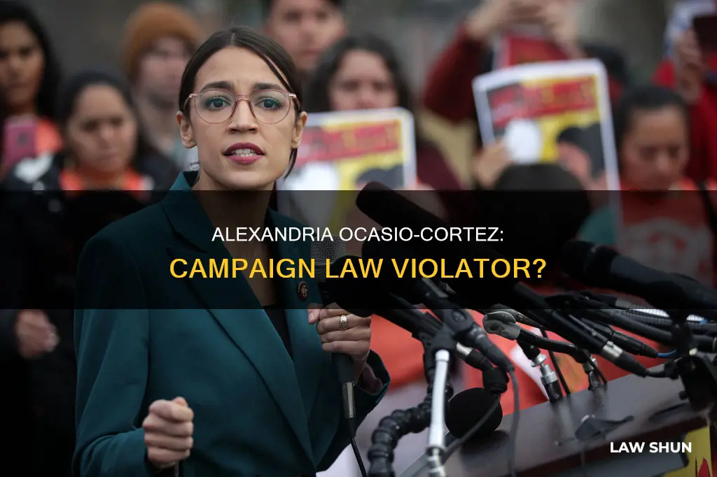 did alexandria cortez break campain laws