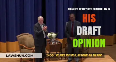 Alito's Draft Opinion: Did English Law Influence the Decision?
