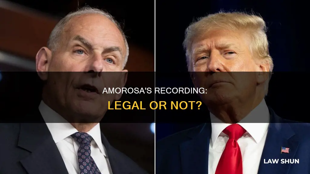 did amorosa break the law recording john kelly