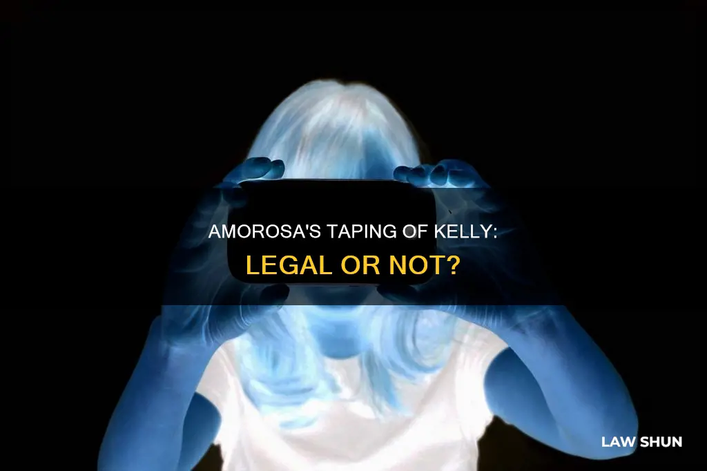 did amorosa break the law when she taped kelly