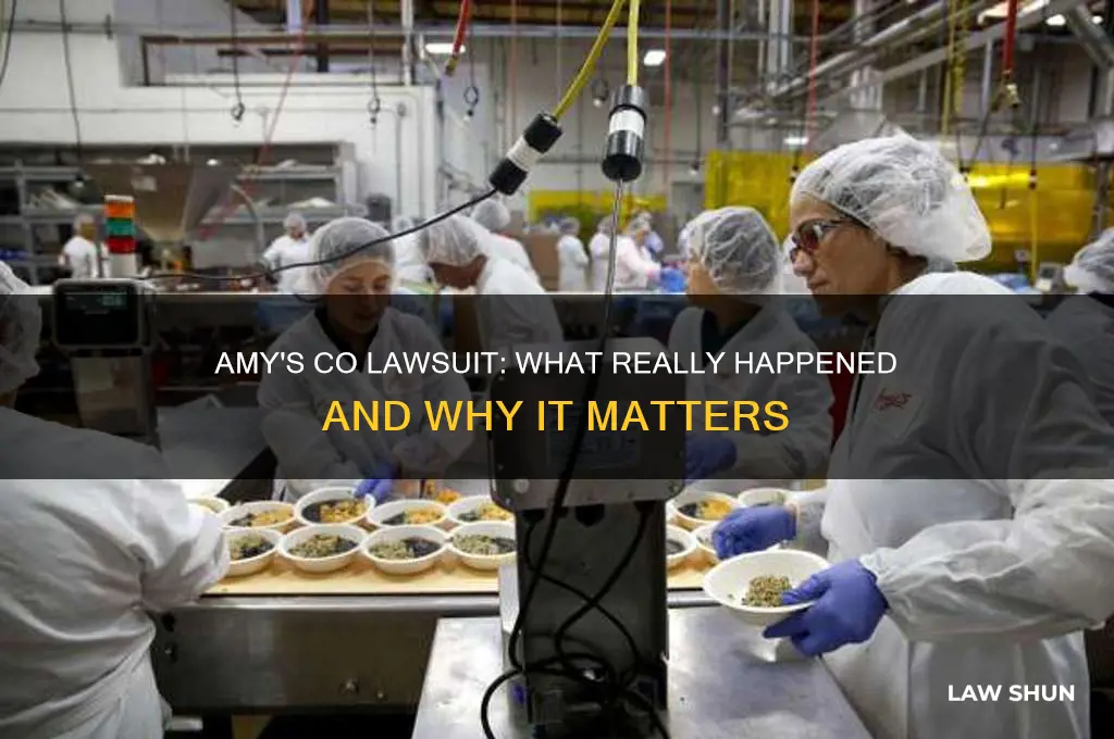 did amys co when the law suit
