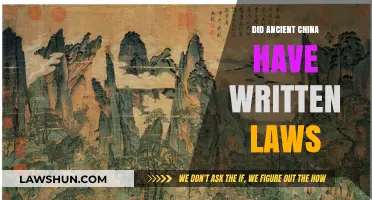 Exploring Ancient China's Legal System: Written Laws or Oral Traditions?