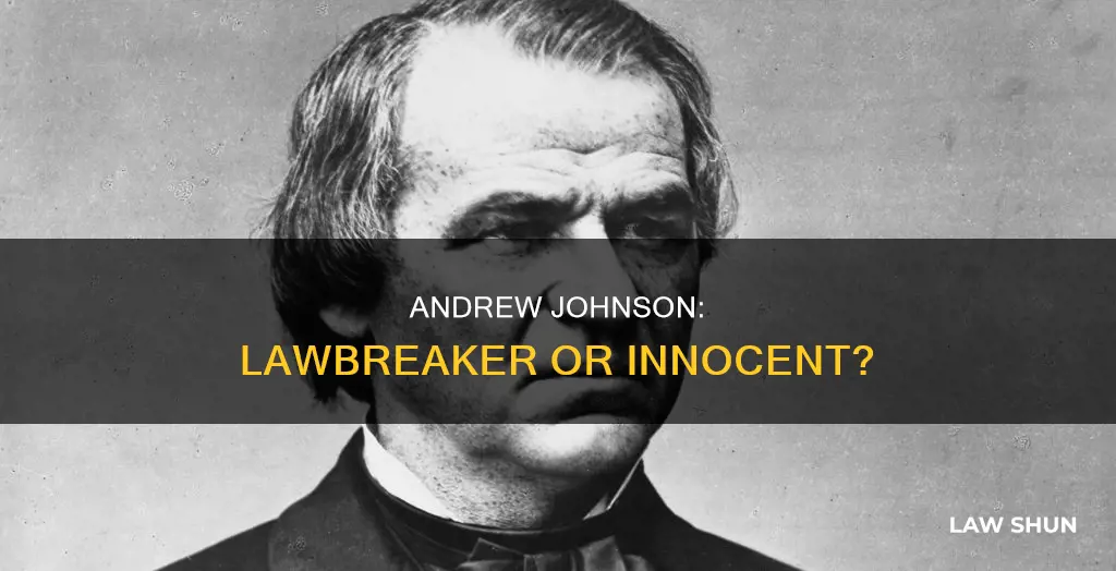 did andrew johnson break the law