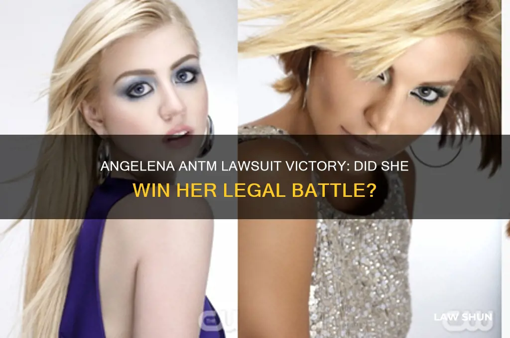 did angelena from antm win her law suit