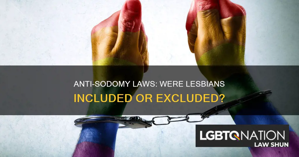 did anti sodomy laws apply to lesbians