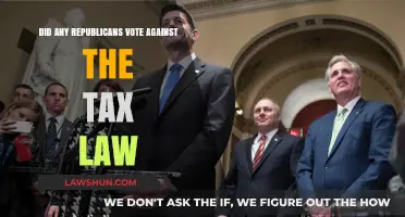 Who Voted Against the Tax Law Among Republicans?