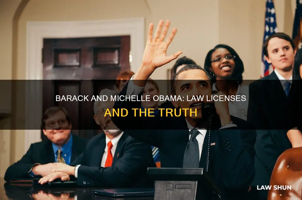 did barack and michelle lose their law licenses