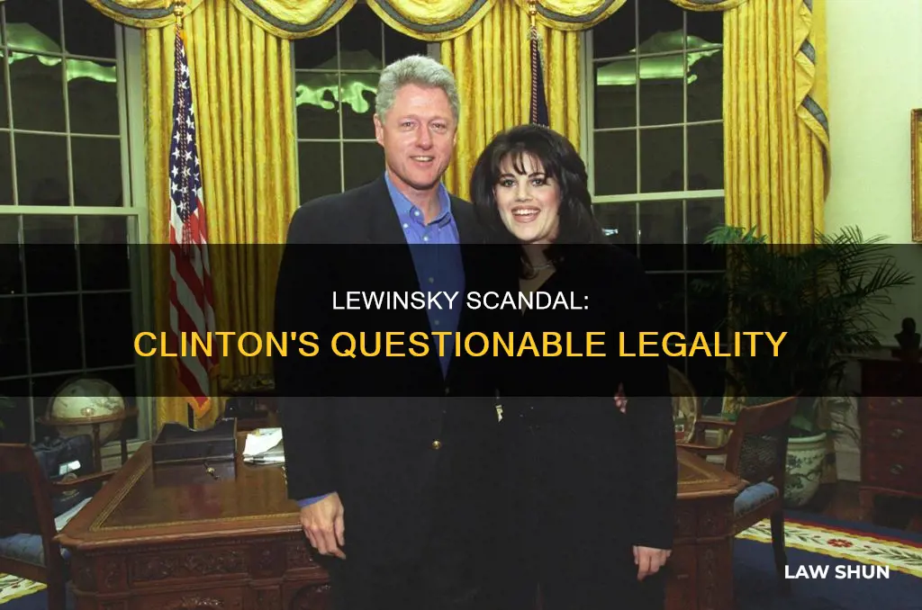 did bill clinton break the law with lewinski