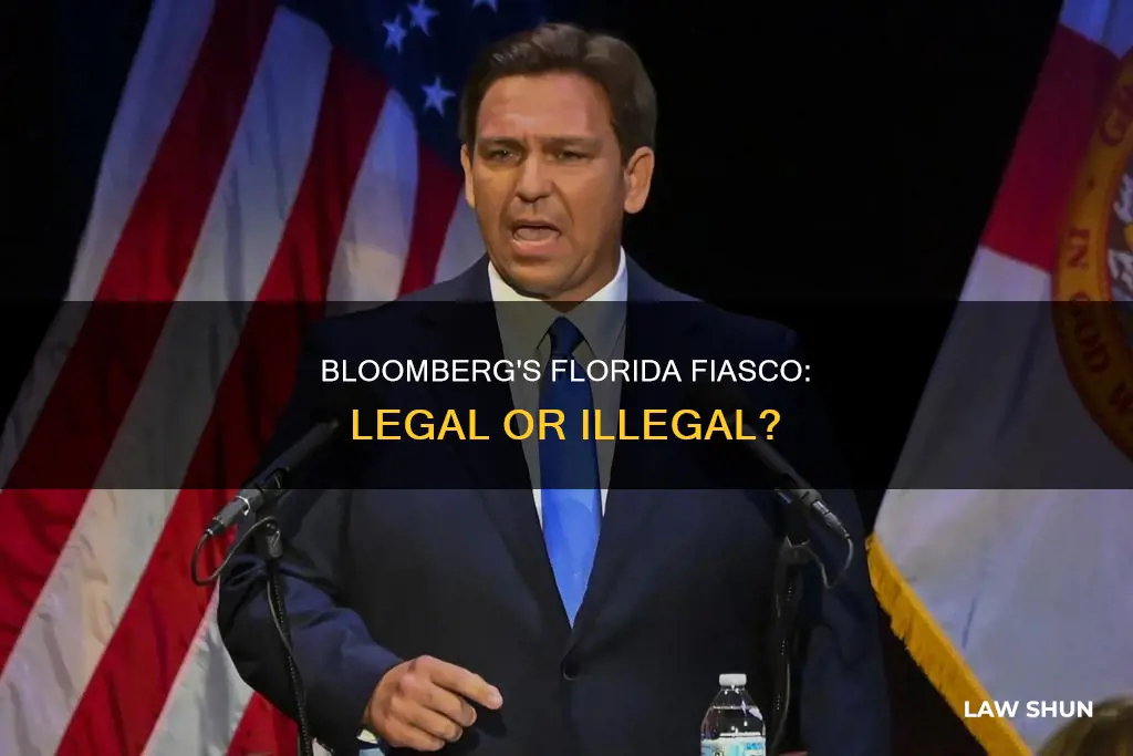 did bloomberg break the law in florida