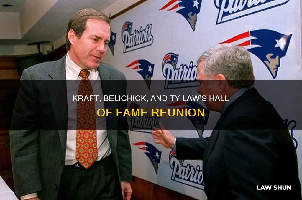 did bob kraft and bill belichik attend ty law hof