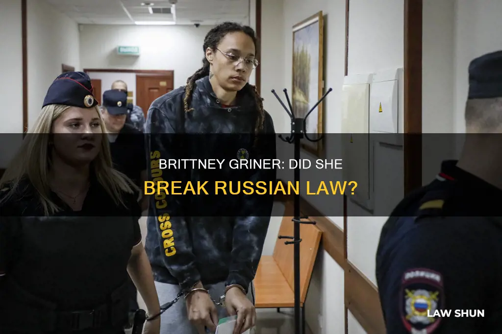 did brittney griner break russian law