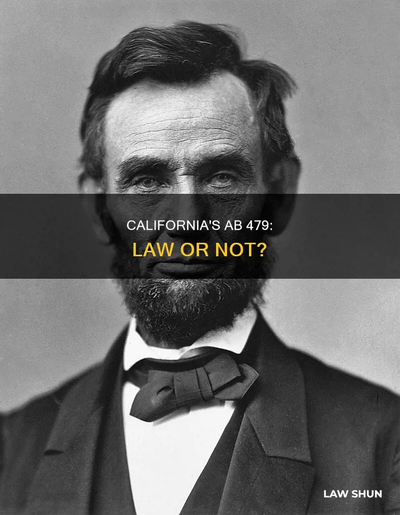 did ca bill ab 479 become law