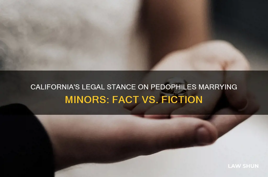 did californianpass a law about pediphiles marrying 10 yr old