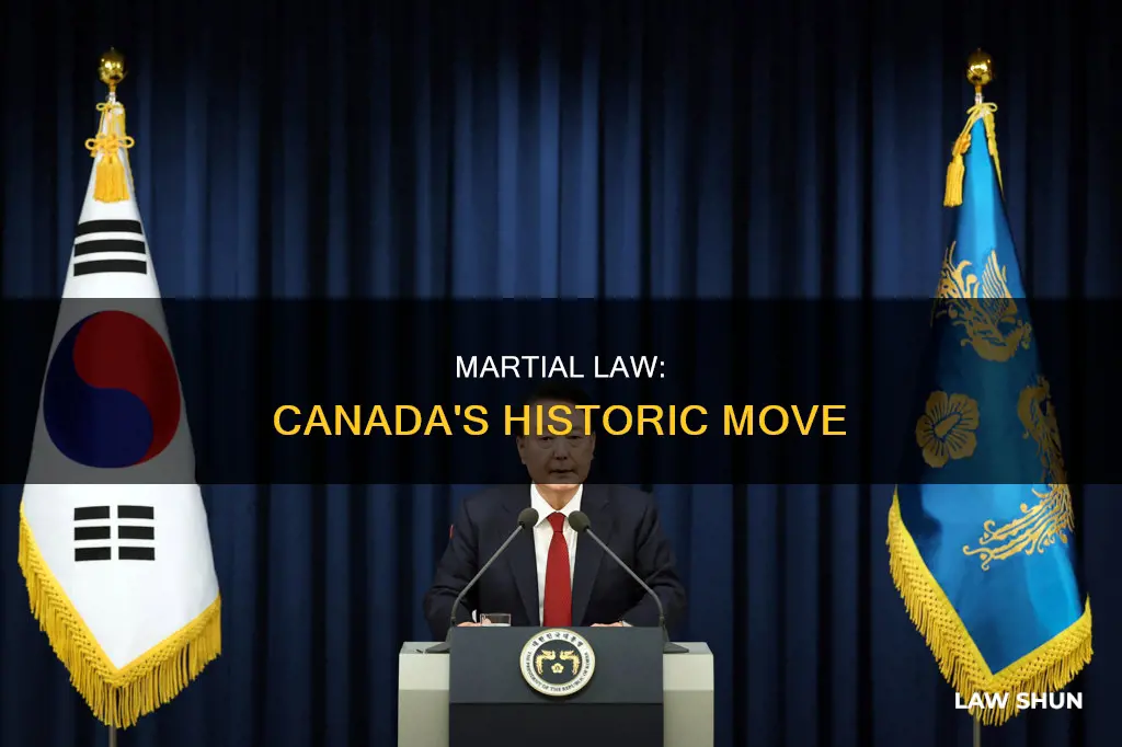 did canada enact martial law