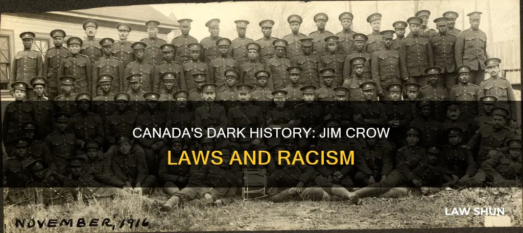 did canada have jim crow laws