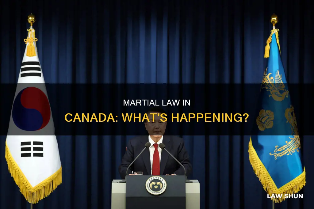 did canada just declare martial law