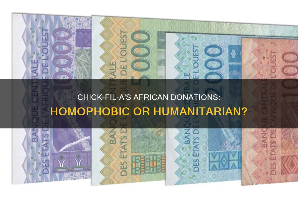 did chick fil a fund african anti-homosexual laws