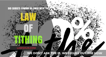 Christ's Coming: Did It Abolish the Law of Tithing?