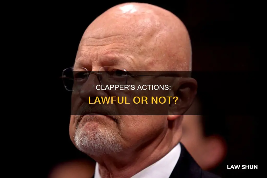 did clapper break the law