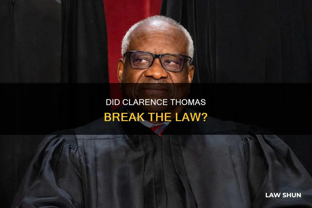 did clarence thomas break any laws