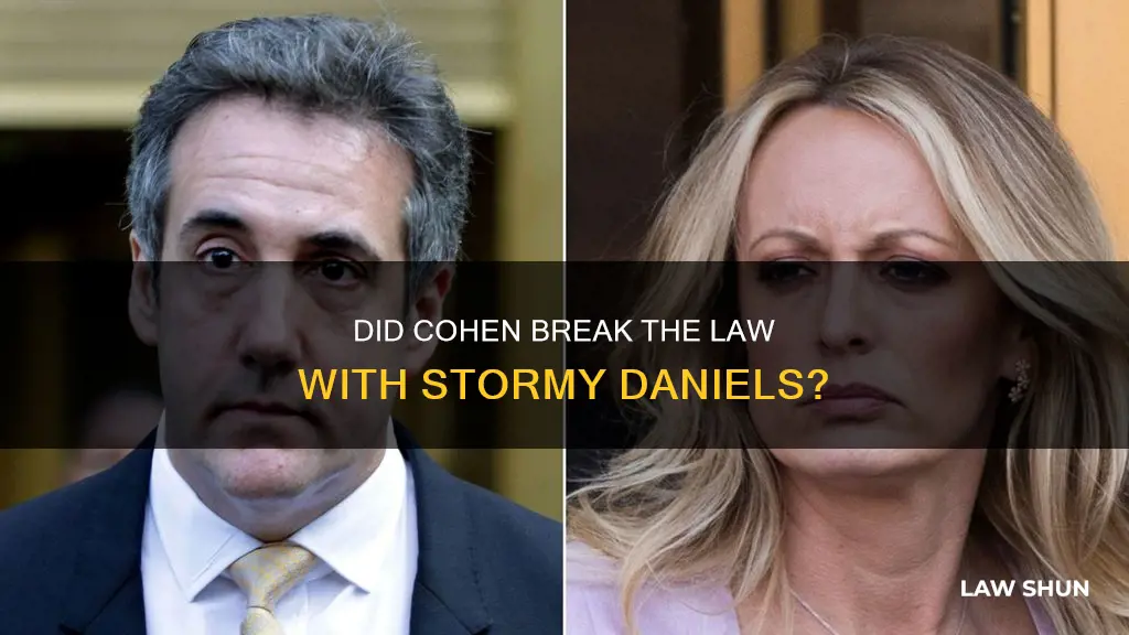 did cohen break law stormy daniels