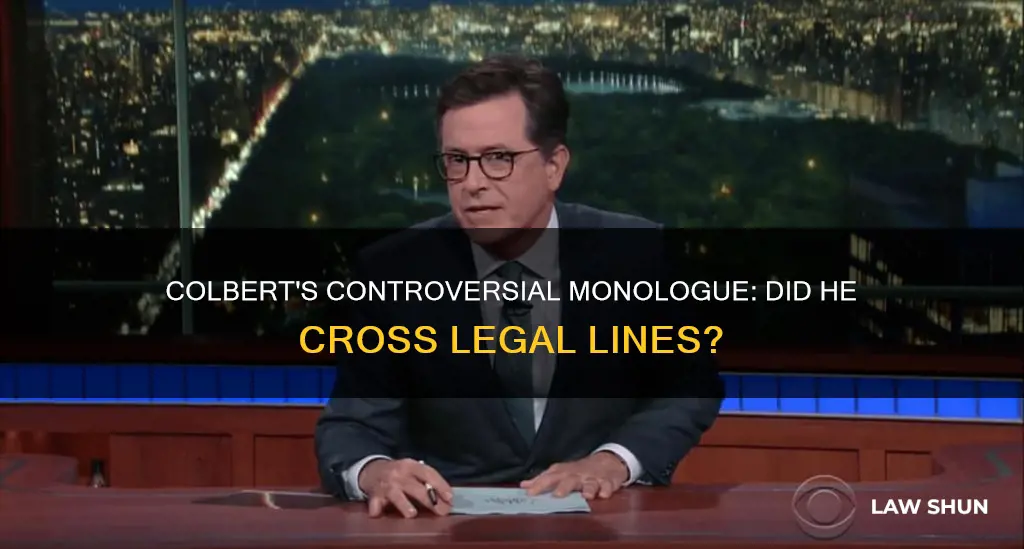 did colbert break the law