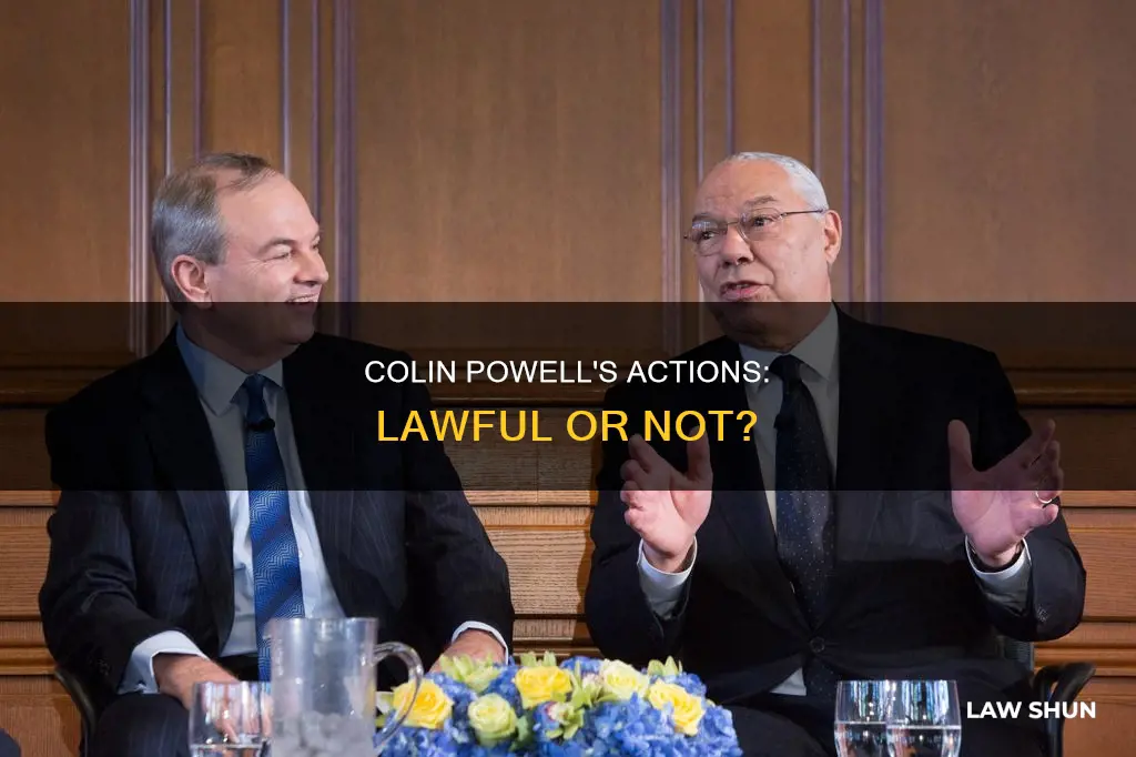 did colin powell break the law