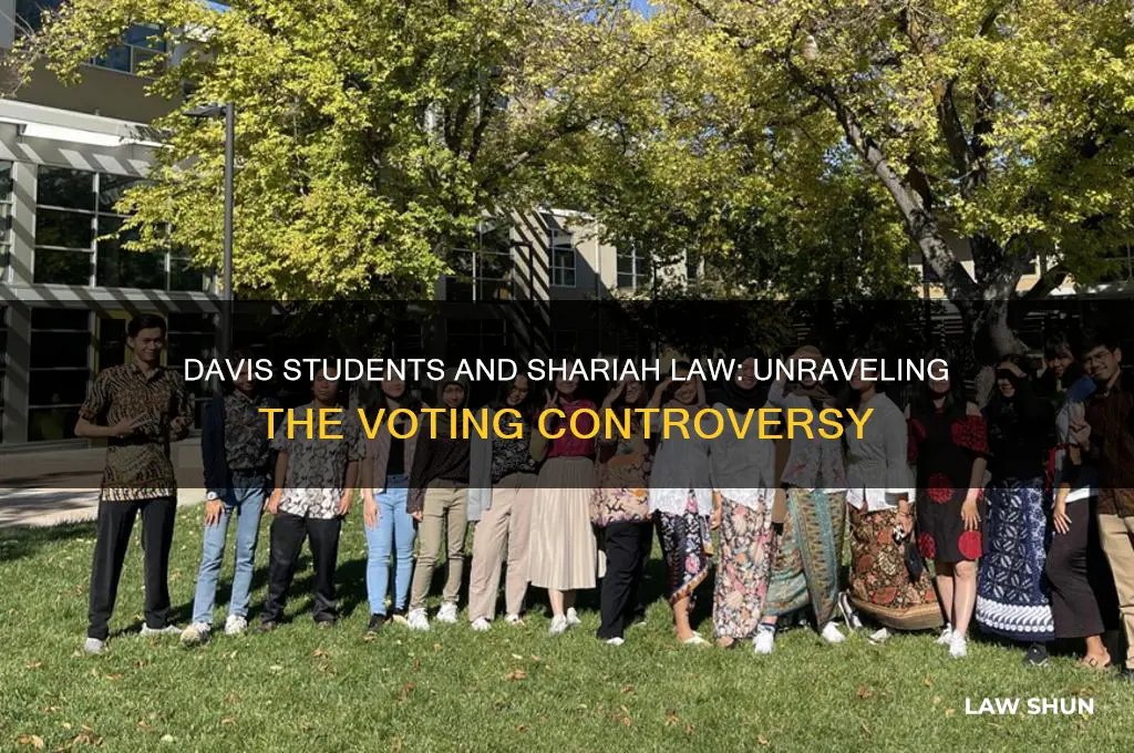 did davis students vote for shariah law