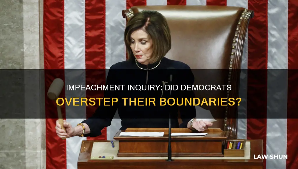 did democrats break the law durimg impeachment