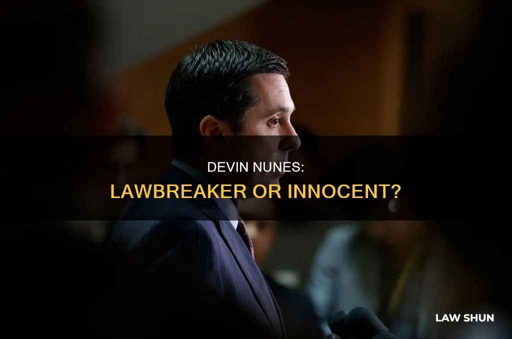 did devin nunes break the law