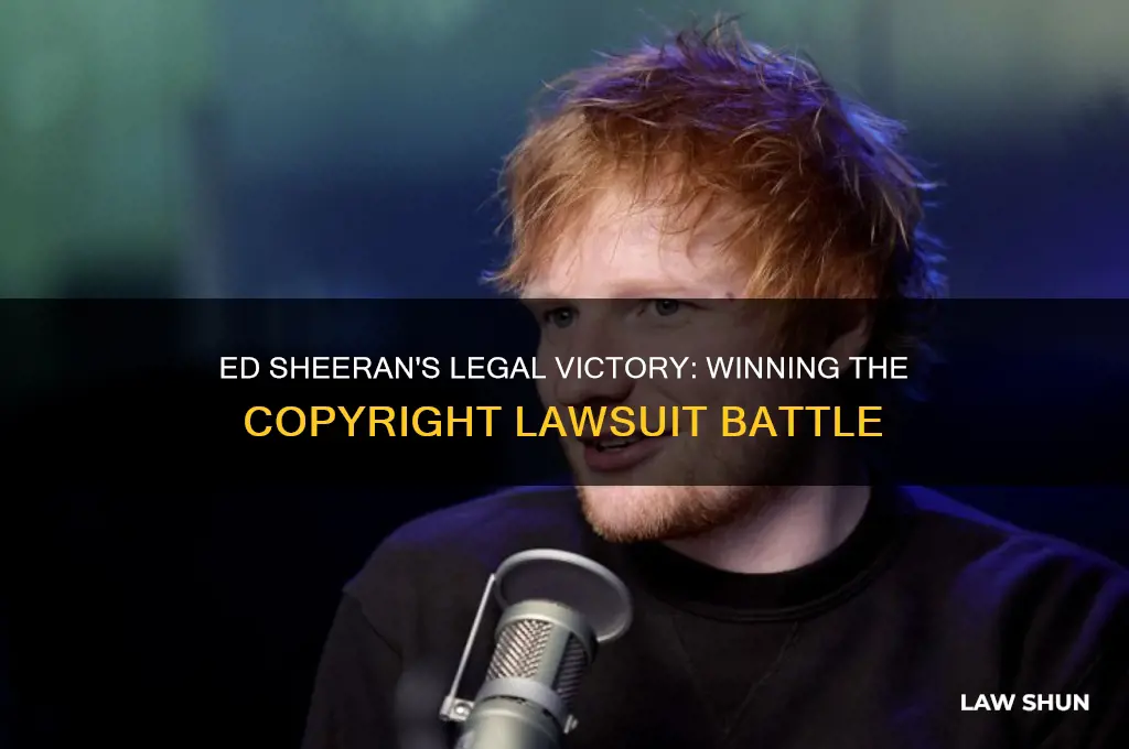 did ed sheeran win his law suit