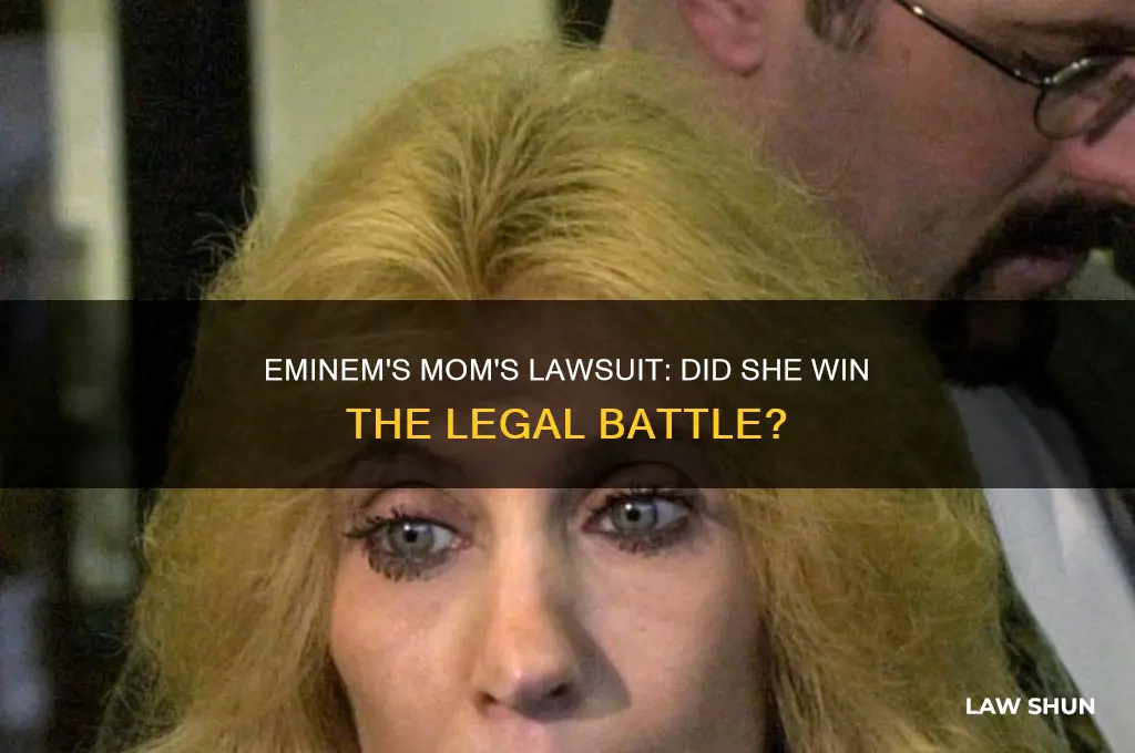 did eminems mom win the law suit